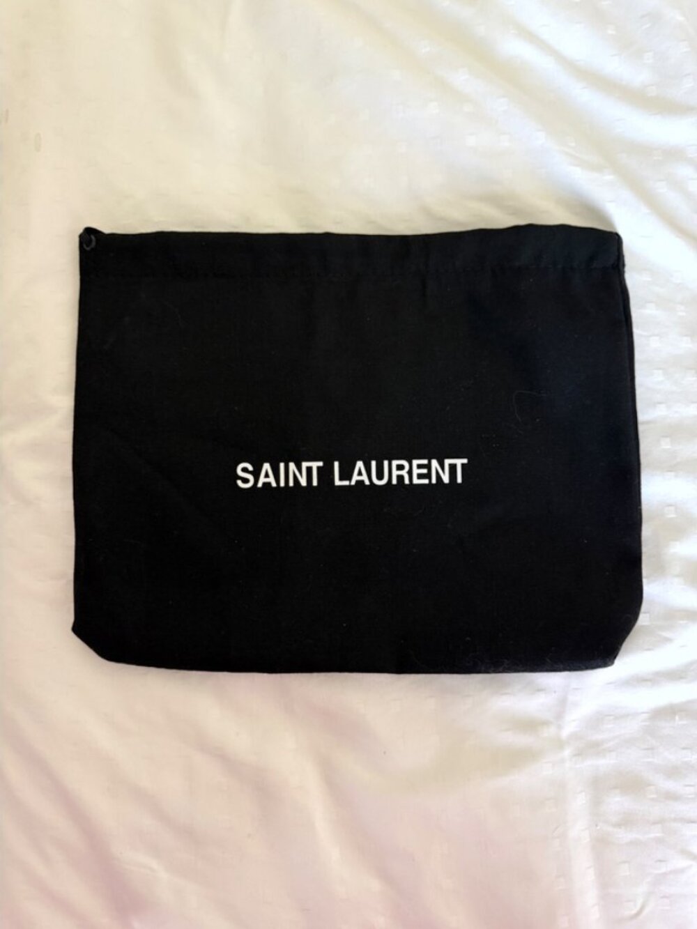 SAINT LAURENT Black Dust Bag 11x8
